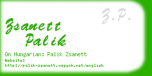 zsanett palik business card